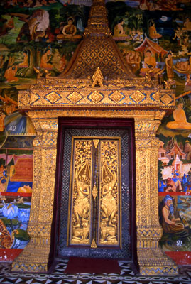Temple gate in Luang Prabang