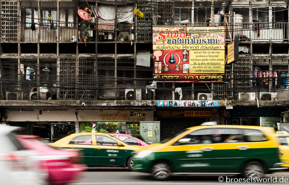 Strassenszene in Bangkok, Thailand