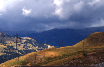 View into the valley of Andorra