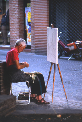 Painter in the streets